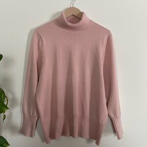 Peyton Primrose Chic Blush Pink Turtleneck Sweater Size 1X